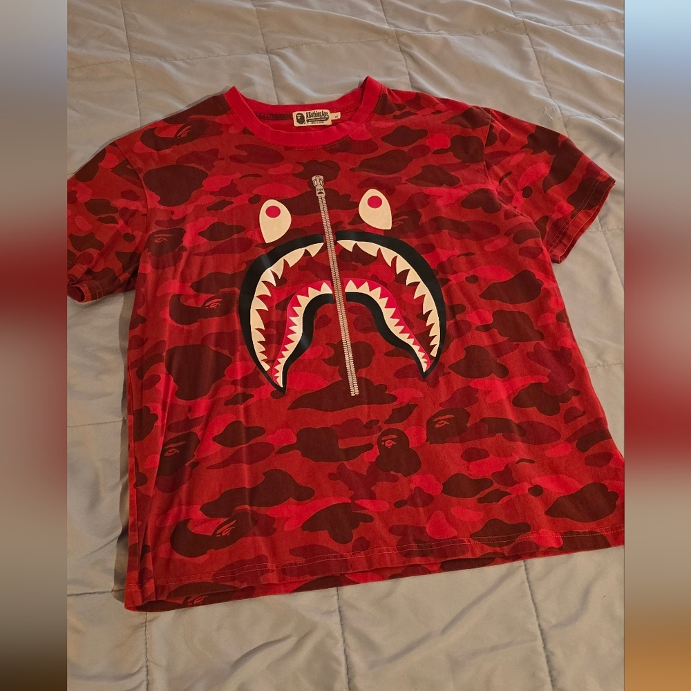 Bape Zip-Up Shark T-shirt
